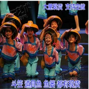 Trang phục biển bắt mắt nhỏ, phong cách hoa sen nhỏ, chương trình khiêu vũ của trẻ em, đạo cụ trang phục, nón, cô gái, buổi biểu diễn
