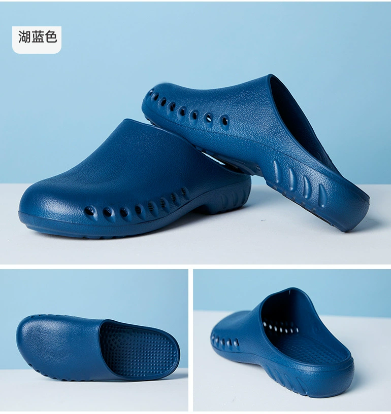 các bác sĩ và y tá điều hành phòng dành riêng dép chống trượt nam và nữ ICU y tế phòng chăm sóc chạy thận nhân tạo giày Baotou lỗ 