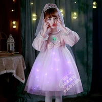Осенний наряд маленькой принцессы, юбка на девочку, платье, «Холодное сердце», длинный рукав