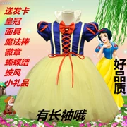 Halloween Girl Snow White Váy Tutu Tay áo ngắn Trẻ em Quần áo Váy Disney Trang phục Hoa Girl Girl Wedding Dress