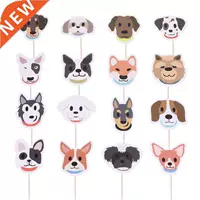 2Pcs Cake Topper Puppy Cupcake Toppers Cartoon Topper
