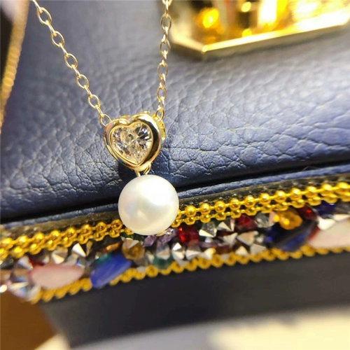 Натуральное японское импортное ожерелье из жемчуга, подарок на день рождения