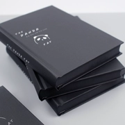Giấy đen cuốn sách màu đen trang bên trong giấy đen sáng tạo trống bìa cứng màu đen trang bên trong máy tính xách tay DIY vẽ tay nhật ký
