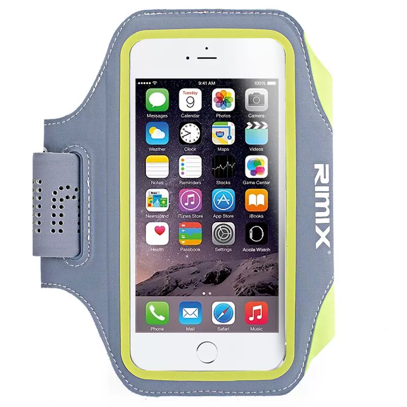 RIMIX chạy điện thoại di động túi đeo tay nam và nữ thể thao ngoài trời túi đeo tay túi đeo tay thắt lưng cánh tay tay áo màn hình lớn 6.6 inch - Túi