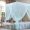 Hộ gia đình đơn giản màu trắng ba cửa 1,8m một mét vuông lưới chống muỗi thông thường có khung thanh 1,5m giường mẫu sợi - Lưới chống muỗi mùng ngủ công chúa