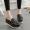 Baotou một nửa dép nữ platform 2018 Thời trang mới của Hàn Quốc mặc ngoài tăng giày nữ nêm giày lười sục nữ mũi nhọn