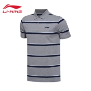 Li Ning áo ngắn tay polo nam mới thể thao cuộc sống loạt bông thấm ẩm ve áo ngắn mùa hè thể thao