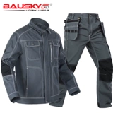 Установка работников Polyji Multi -Pockets, Polyester Cotton's Men's Multi -Function Multi -Function Security Aspey.