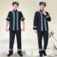 Trang phục dân tộc thiểu số, nam Tujia, trang phục múa Miao, Dai, Zhuang, Blang, nhà máy cung cấp trực tiếp bo dan toc cho nam nu