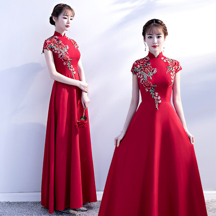 Suit, clothing, evening dress, plus size, Chinese style