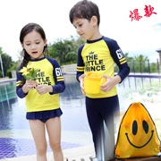 Trẻ em Hàn Quốc đồ bơi cô gái chàng trai quần dài tay kem chống nắng sinh viên chia boxer thân bé lớn trẻ em