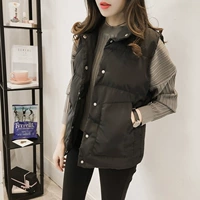 Bản gốc mùa thu đông mới vest lỏng nữ ngắn quần cotton hoang dã phiên bản Hàn Quốc 2018 vest sinh viên áo ngắn áo khoác gió nữ