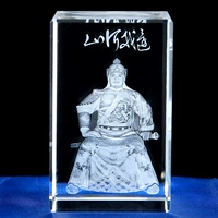 Юэ Фей Кристалл 3D Внутренняя резьба Древнее известный исторический человек Генерал Юэ Джун