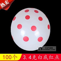 100 красных точек на белом фоне