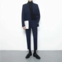 Bộ đồ Dongdaemun phù hợp với nam Slim Hàn Quốc đôi ngực Anh giản dị nhỏ phù hợp với áo khoác xu hướng đẹp trai - Suit phù hợp bộ vest nam
