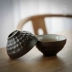Sân nhỏ Zen gió đen gốm tách trà gốm Kung Fu bộ sản phẩm tách cốc đơn tách cá nhân chén trà kiểu Nhật gốm đen cốc Trà sứ