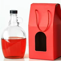 3 котливых красных наборов Калифорнии (винная коробка+бутылка)