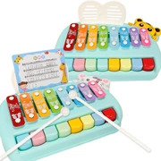 Nhạc cụ cho trẻ sơ sinh 0-1-2 tuổi Tay đàn gõ tám nhịp bằng nhựa có thể chơi đồ chơi khai sáng âm nhạc