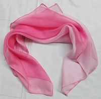 Градиент шелкового градиента розовый шелковый шарф