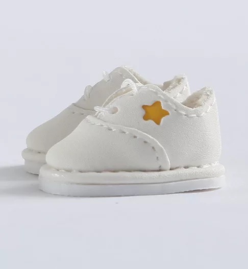 White Bean ShoesOB11 Baby shoes Star shoes bjd  holalaYMY Plastid body9molly shoes 8 points bjd