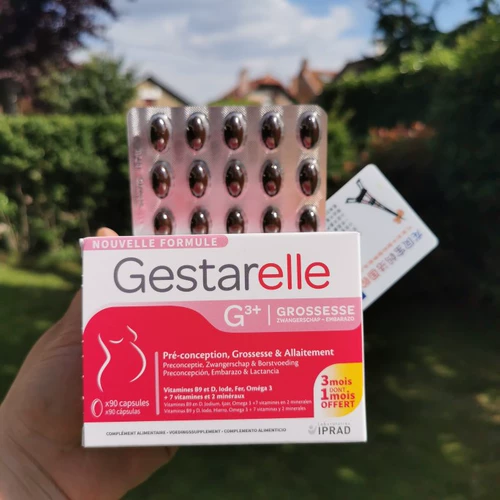 30 -дневная Франция Gestarelle G3 беременная материнская витамин беременность и витамин содержит 90 капсул фолиевой кислоты DHA в течение трех месяцев