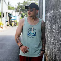 Hip-hop Shu Shuang Bai Yi xu hướng vest thấm mồ hôi cỡ lớn nam thể thao và giải trí chất lượng dịch vụ bãi biển béo trẻ em cộng với tăng phân áo thể dục