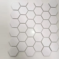Гексагональная гексагональная керамическая мозаичная плитка телевизор Фоновая настенная паста бассейн с рыба