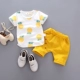 Mùa hè bé 01-2-3-4 tuổi Bộ đồ bơi bé trai tay ngắn 2019 mùa hè quần áo trẻ em quần áo cotton cho bé - Phù hợp với trẻ em