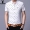 Mùa hè mới ăn chơi kẻ sọc ngắn tay áo sơ mi nam của mercerized bông lót quần áo giản dị Hàn Quốc phiên bản của bán tay áo triều áo sơ mi trắng tay ngắn
