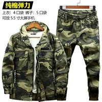 Осенний эластичный комплект, съёмная шапка