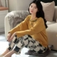 Bộ Đồ Ngủ Nữ Thu Đông Mới Hoạt Hình Cotton Tay Dài Công Chúa Gió Gợi Cảm Ngọt Hàn Quốc Thường Ngày Ở Nhà Bộ Nữ