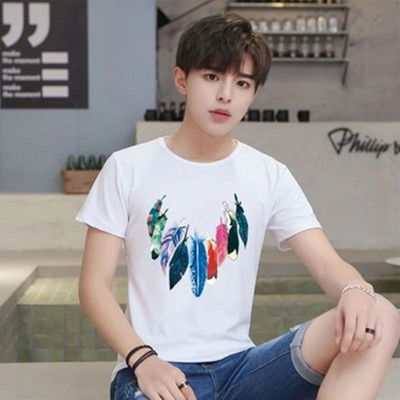 Feather Short Sleeve & Whitemen's wear improvement Hanfu Chinese style summer Thin Tang costume Chaopai Short sleeve Taoist Robe Cape Xianqi Retro Sunscreen