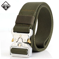 Cobra Nylon Belt Men White Buckle Vành đai ngoài trời chiến thuật Thanh niên Buckle Canvas Jeans Belt - Thắt lưng that lưng nam