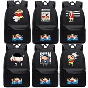 Crayon Shinchan Túi Xiaobaiyeyuan New Giúp Cartoon Dễ Thương Canvas Backpack Anime Xung Quanh Sinh Viên Ba Lô