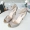 Mùa hè 2018 cá mới miệng cao gót giày cao gót thời trang một nút túi màu bạc hoang dã với dép nữ 9cm sandal nữ hàn quốc