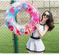 Trẻ em người lớn bé pha lê vòng bơi nách phao cứu sinh dày hai lớp con bé nổi vòng inflatable ghế phao bơi con vịt