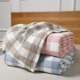 Kiểu Nhật gạc ba rửa sạch bông Khăn bông xù dùng chăn ngủ máy lạnh giải trí chăn bông phòng đơn - Ném / Chăn chăn nhung tuyết muji