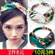 Hàn Quốc mặt tóc băng đô headband headband rộng bên dễ thương ngọt ngào làm tóc hoang dã Sen nữ siêu cổ tích net tóc đỏ