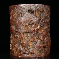 Фольклор старый объект ручной работы бамбуковой скульптура восемнадцать владельцев лаухан