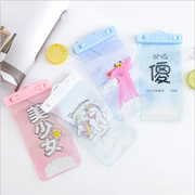 MUMU sản phẩm tốt cô gái Nhật Bản unicorn cartoon dễ thương dây buộc điện thoại di động túi chống thấm nước điện thoại di động túi hoạt hình xung quanh