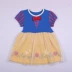 Xuất khẩu quần áo trẻ em Nhật Bản cô gái mới váy cotton mùa hè váy bé gái gạc hoạt hình váy công chúa - Váy đầm be gái 4 tuổi Váy