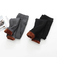 Cộng với nhung dày quần legging nữ mùa đông mặc thể thao khâu mỏng co giãn chân cotton quần quần thể thao nữ