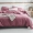 Bộ đồ giường bằng vải bông màu đỏ giặt bông đặt bốn bộ bông công chúa - Bộ đồ giường bốn mảnh