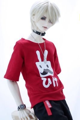 taobao agent 【AD】 BJD baby clothes-daily T-shirt-red-rabbit (/1/4/1/3/uncle/DD)