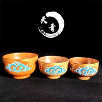 Большой чайный чай деревянный чаша Внутренняя монголия характерная монгольская посуда чистая твердая древесная изоляция против деревянной миски