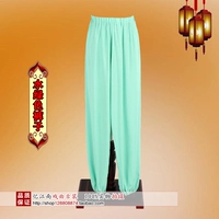 Водо-зеленые брюки (промытый хлопок)