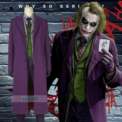 taobao agent Spot Batman Dark Knight Joker Hezlaeje Clown COS clothing full set 4396