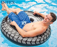Intex, шины для взрослых, плавательный круг, 9 лет, 114см