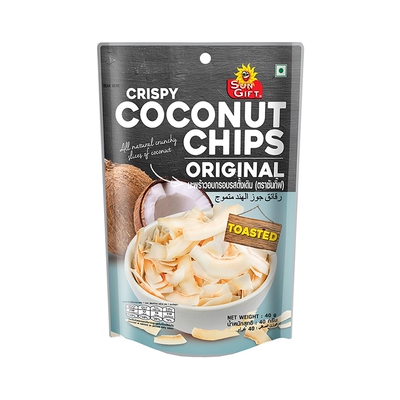Чипсы Dongyuan Crispy Coconut Chips 40г, импортированные из Таиланда