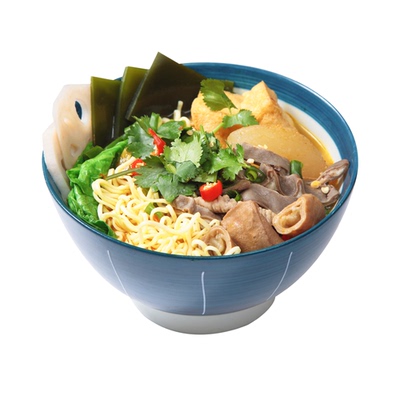 Говяжий лапша в горячем горшке (прозрачный суп) - Lingnan Beef Loodle